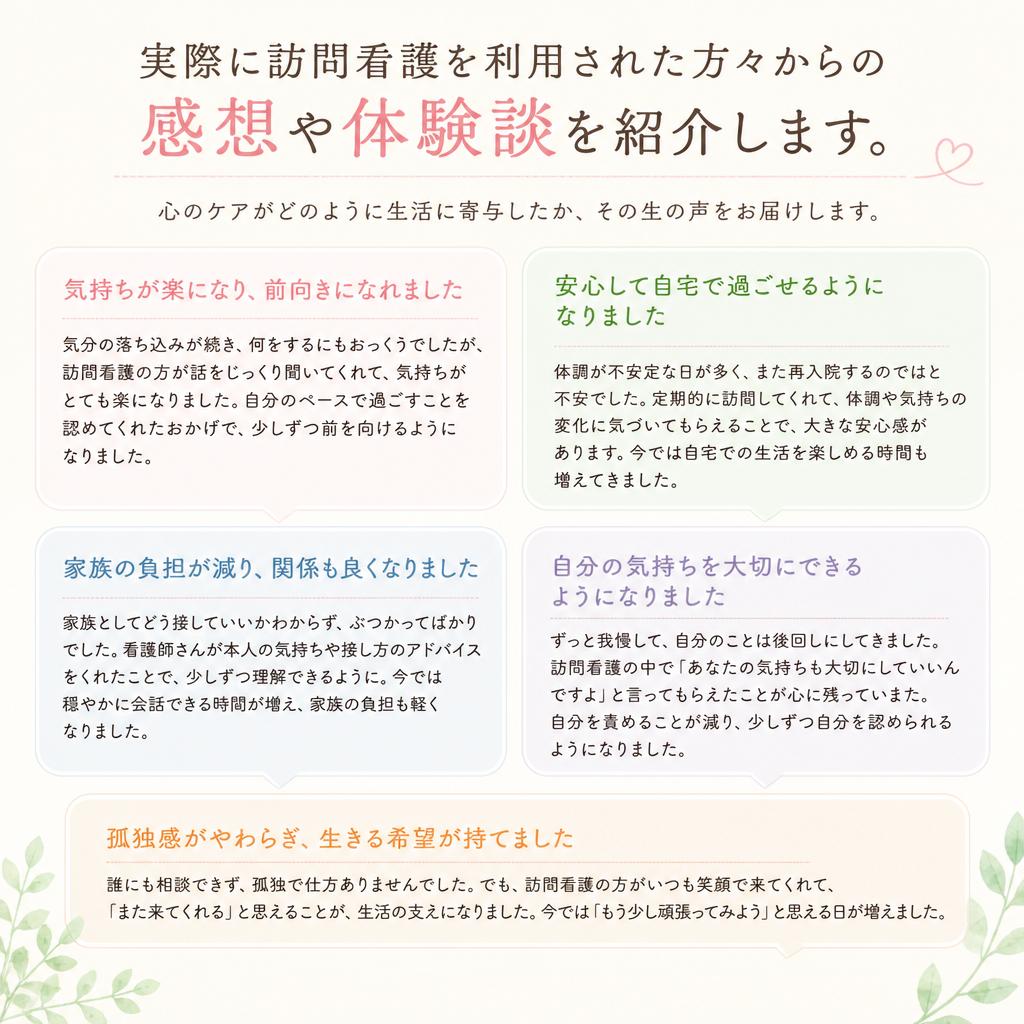 ご利用者様の声