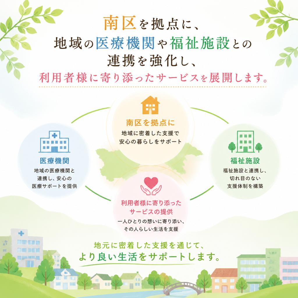 地域に根ざしたサポート体制