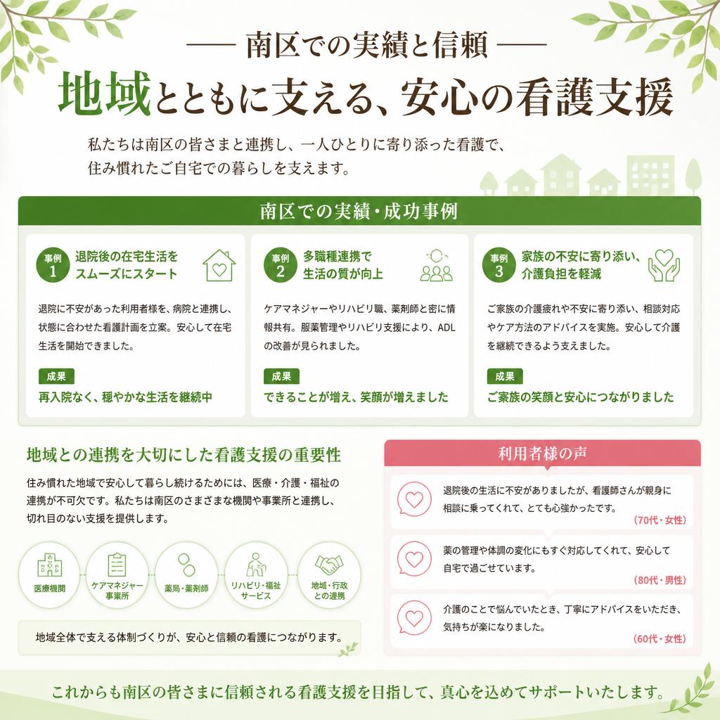 地域に根ざした支援の実績