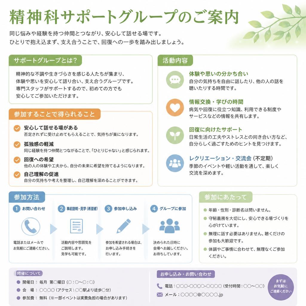 サポートグループのご案内