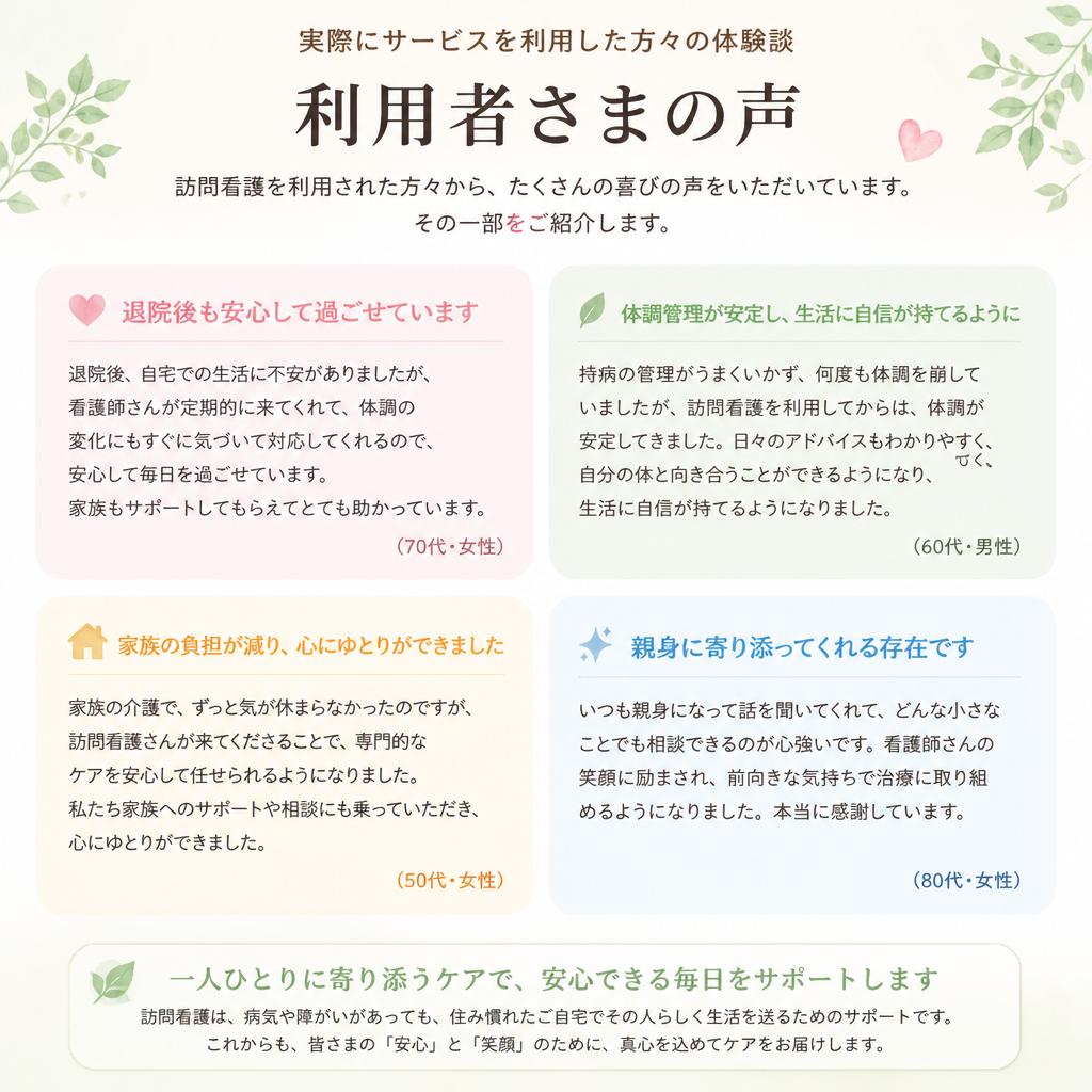 利用者様の声