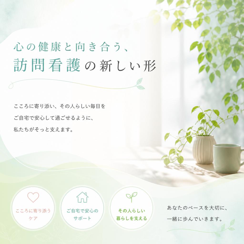 心の健康と向き合う、訪問看護の新しい形