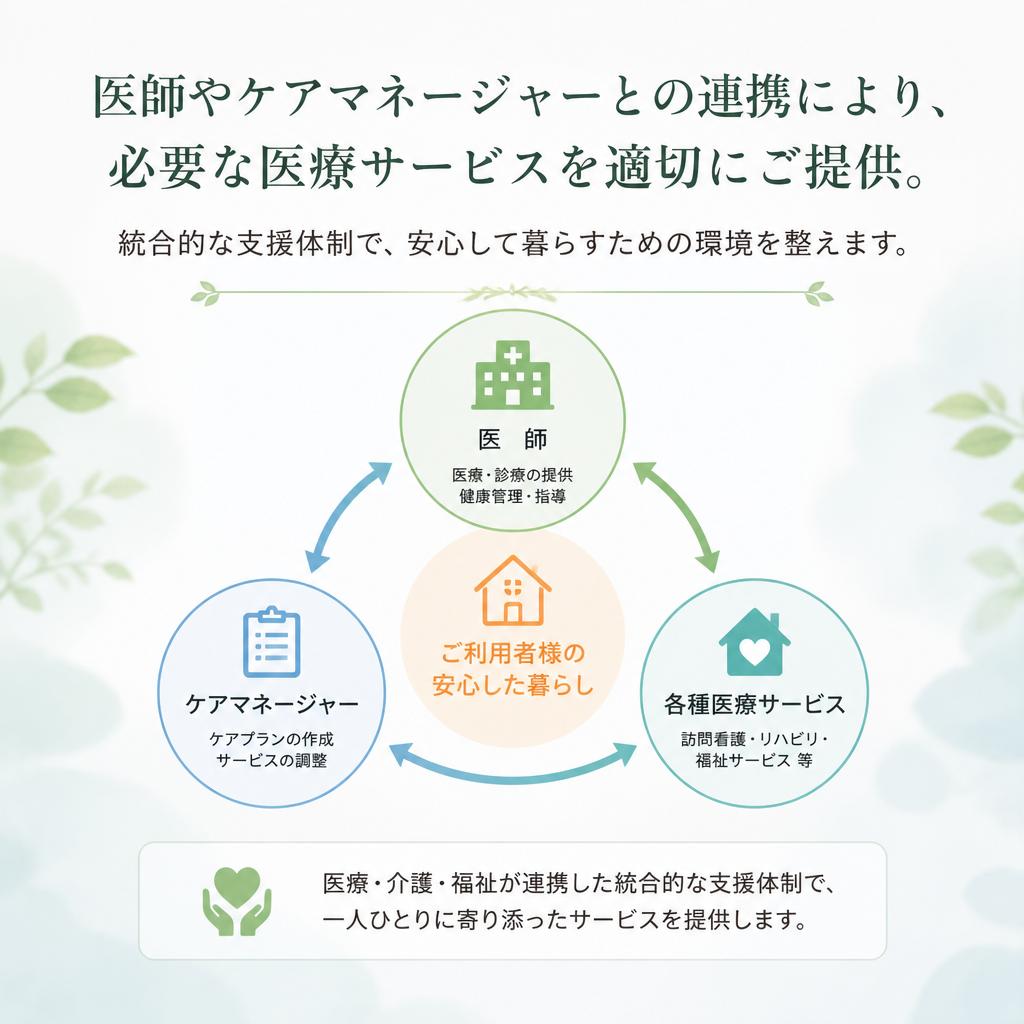 医療機関との密接な連携