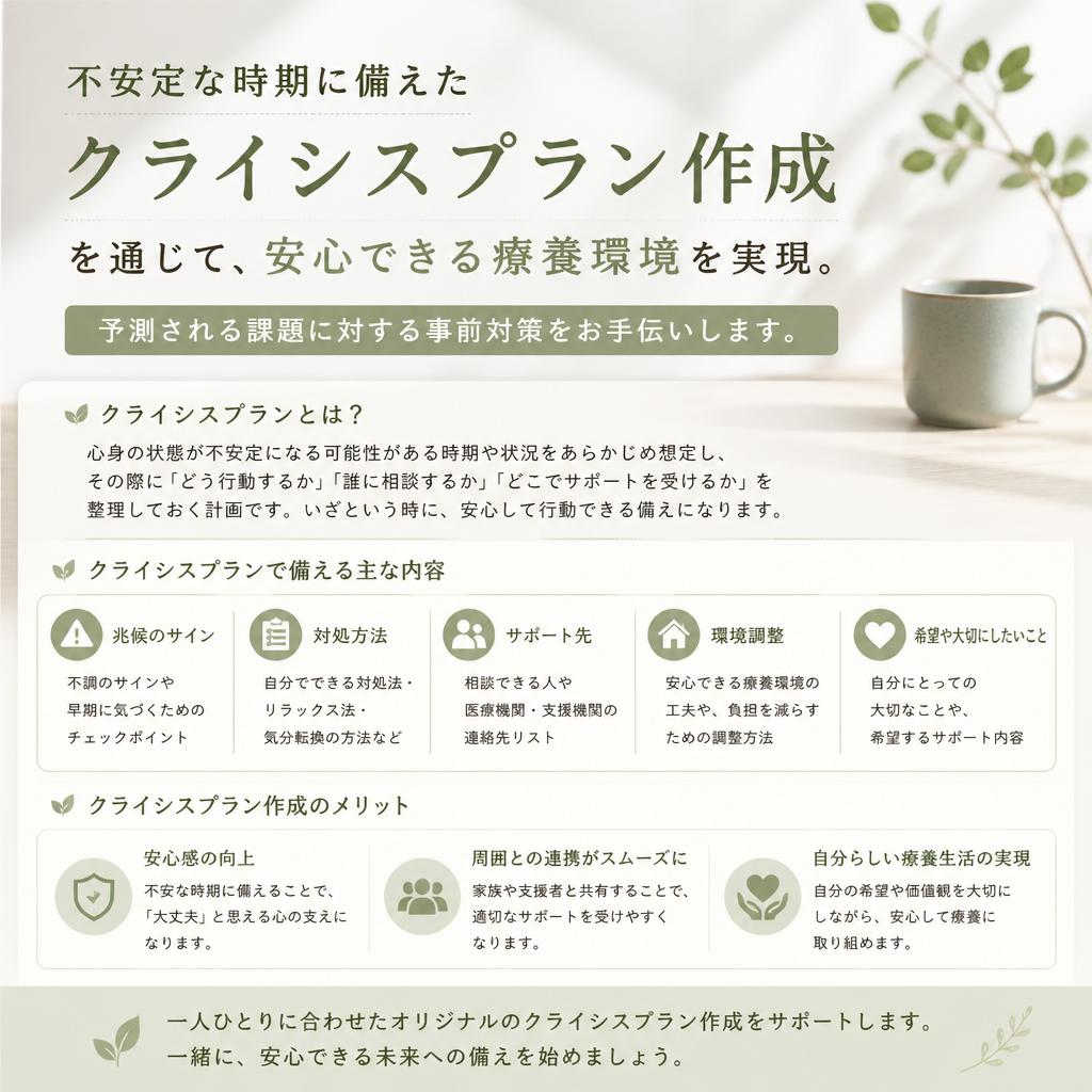 クライシスプランで安心を