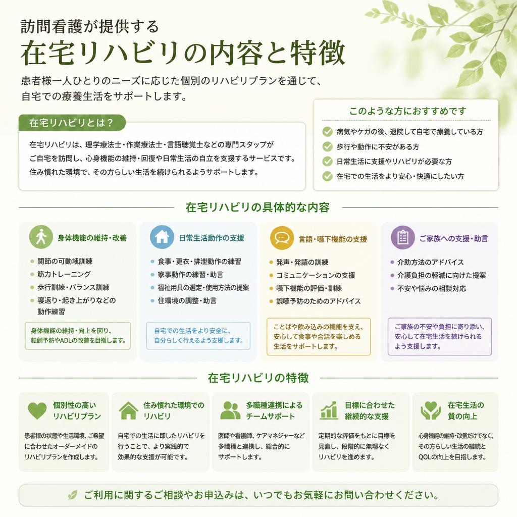 訪問看護で実現する在宅リハビリ