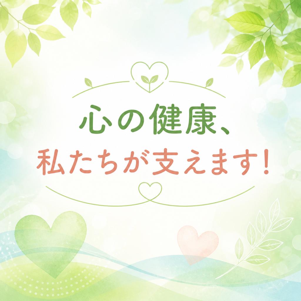 心の健康、私たちが支えます！
