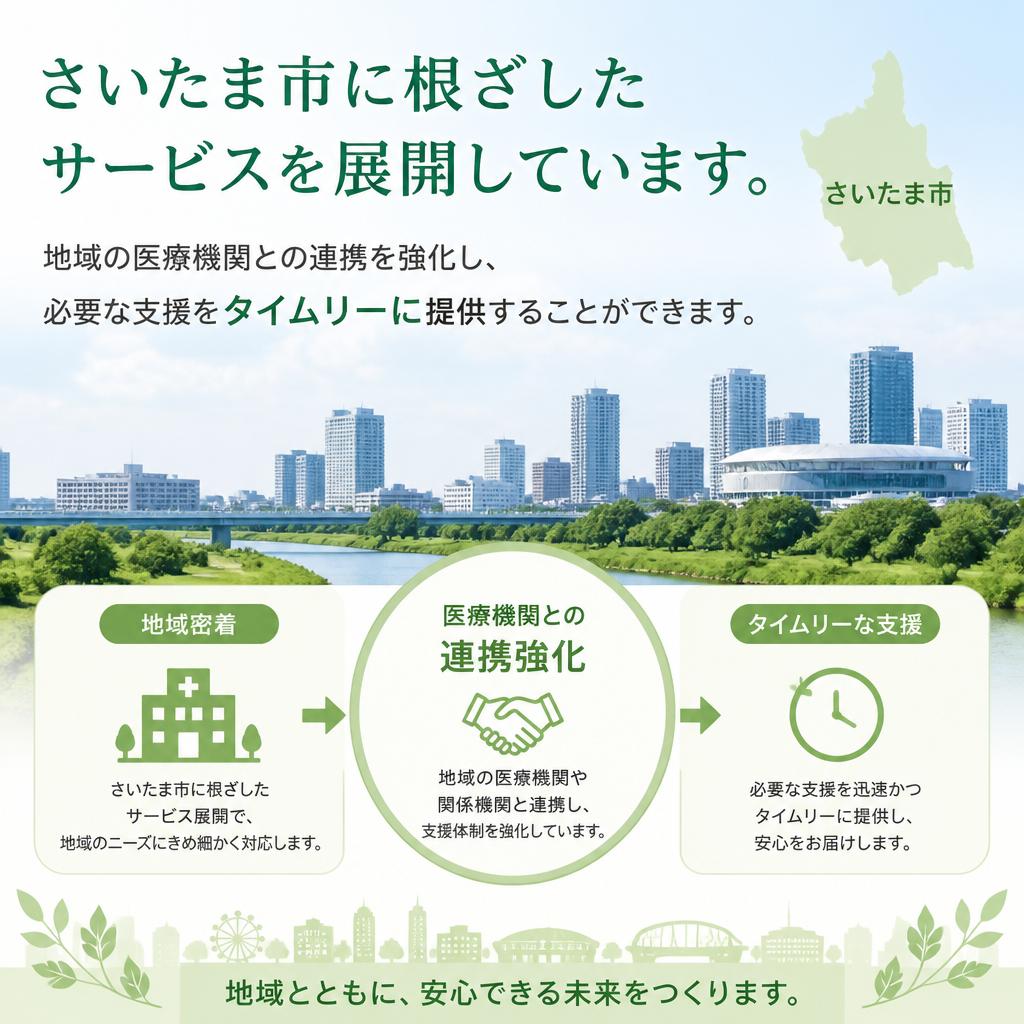 地域密着型のサポート体制