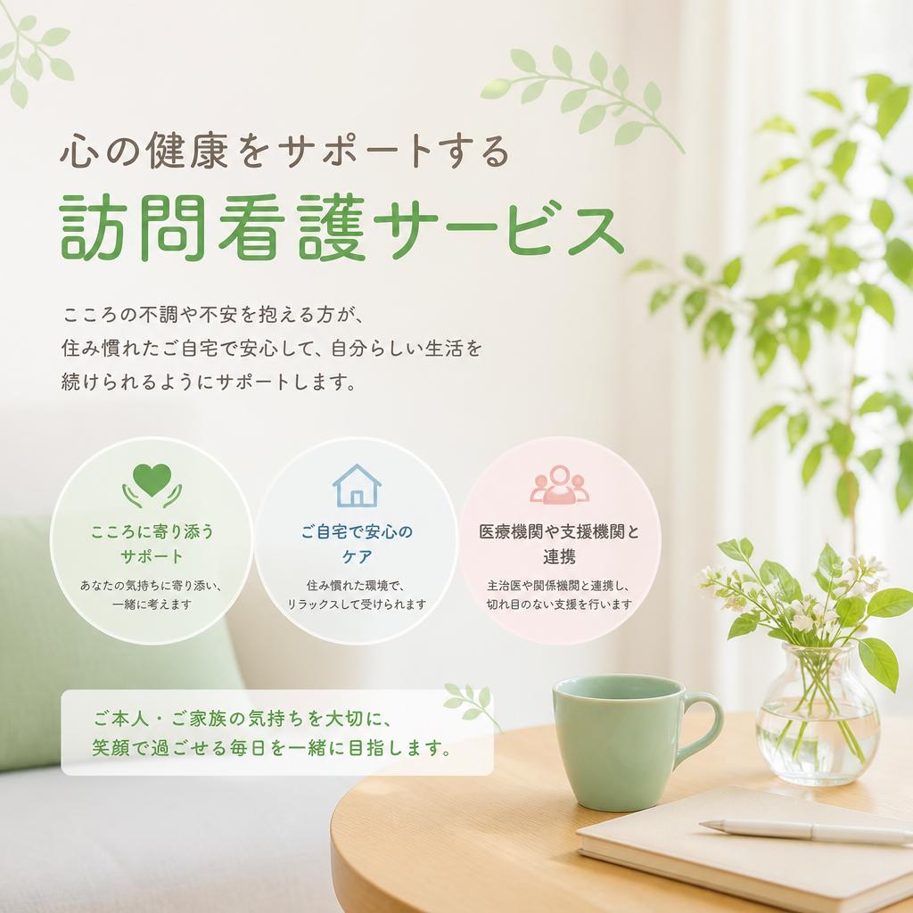心の健康をサポートする訪問看護サービス