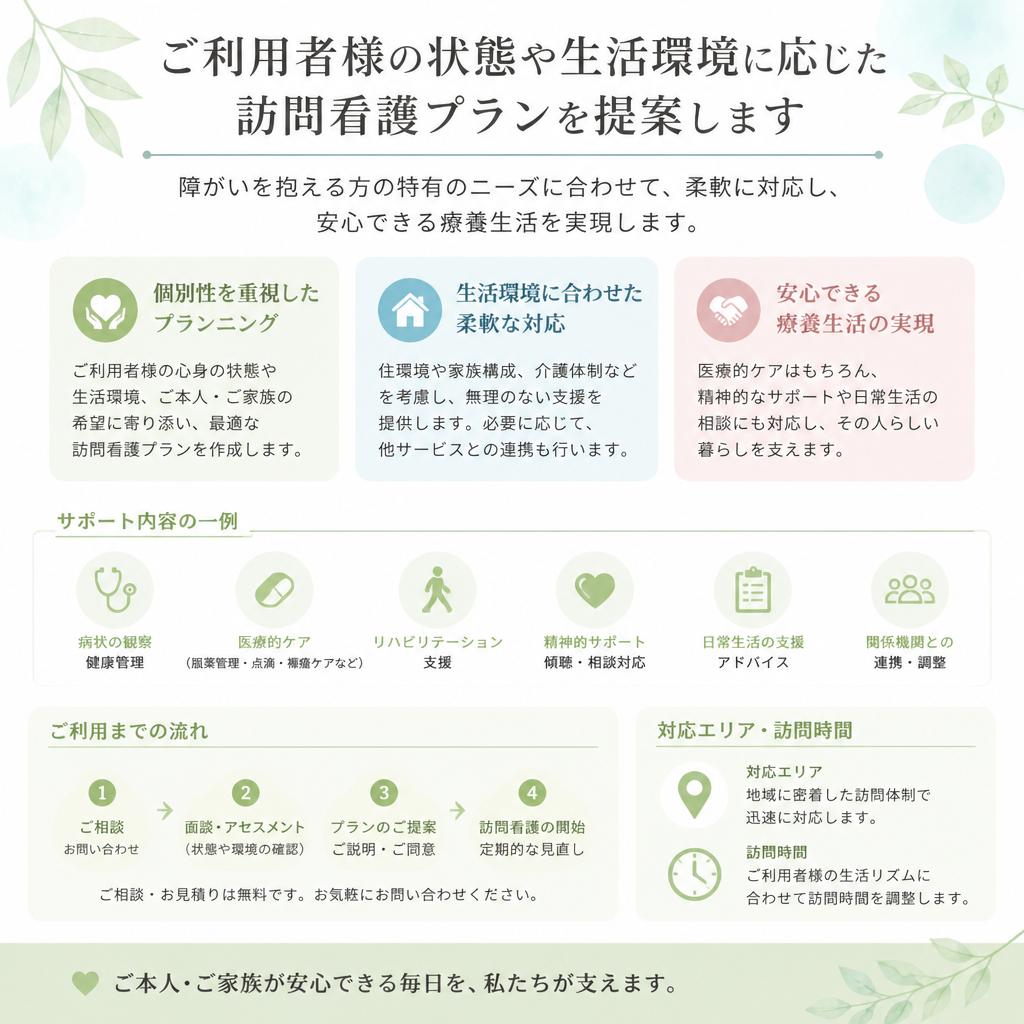 それぞれのニーズに応じた支援