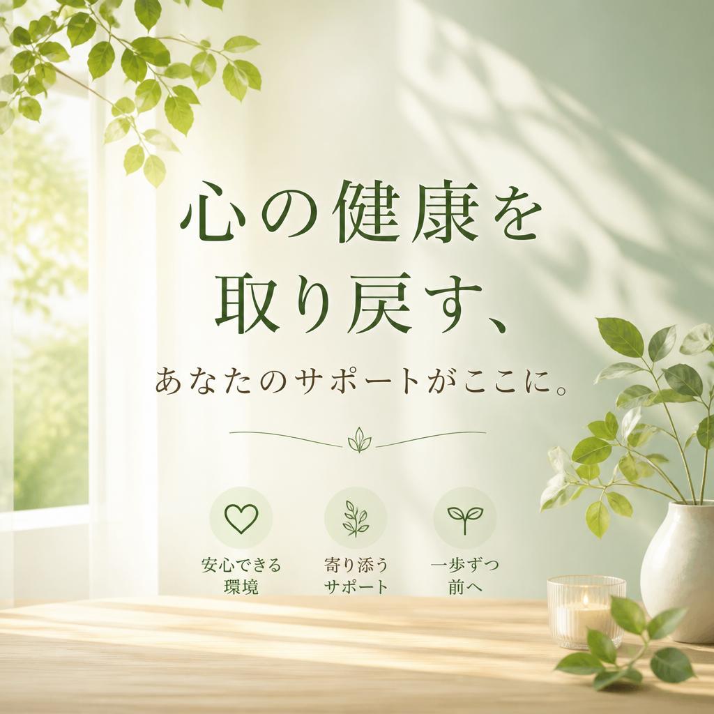 心の健康を取り戻す、あなたのサポートがここに。