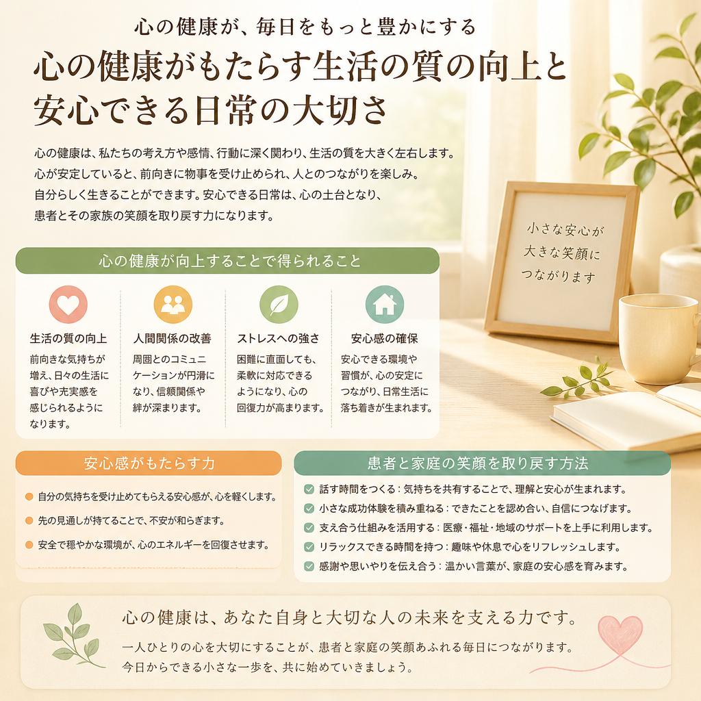 3. 心のケアを通じて得られる安心感