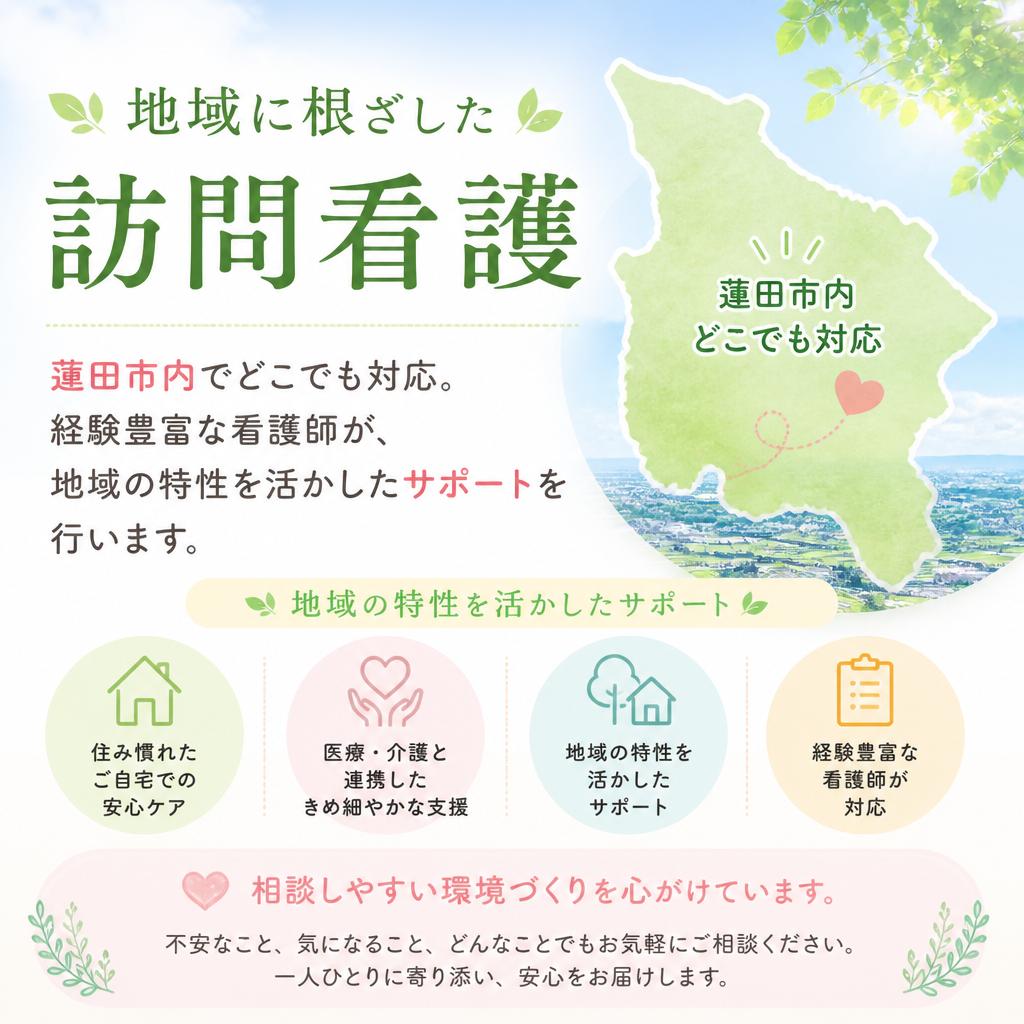 蓮田市でのサービスの特長