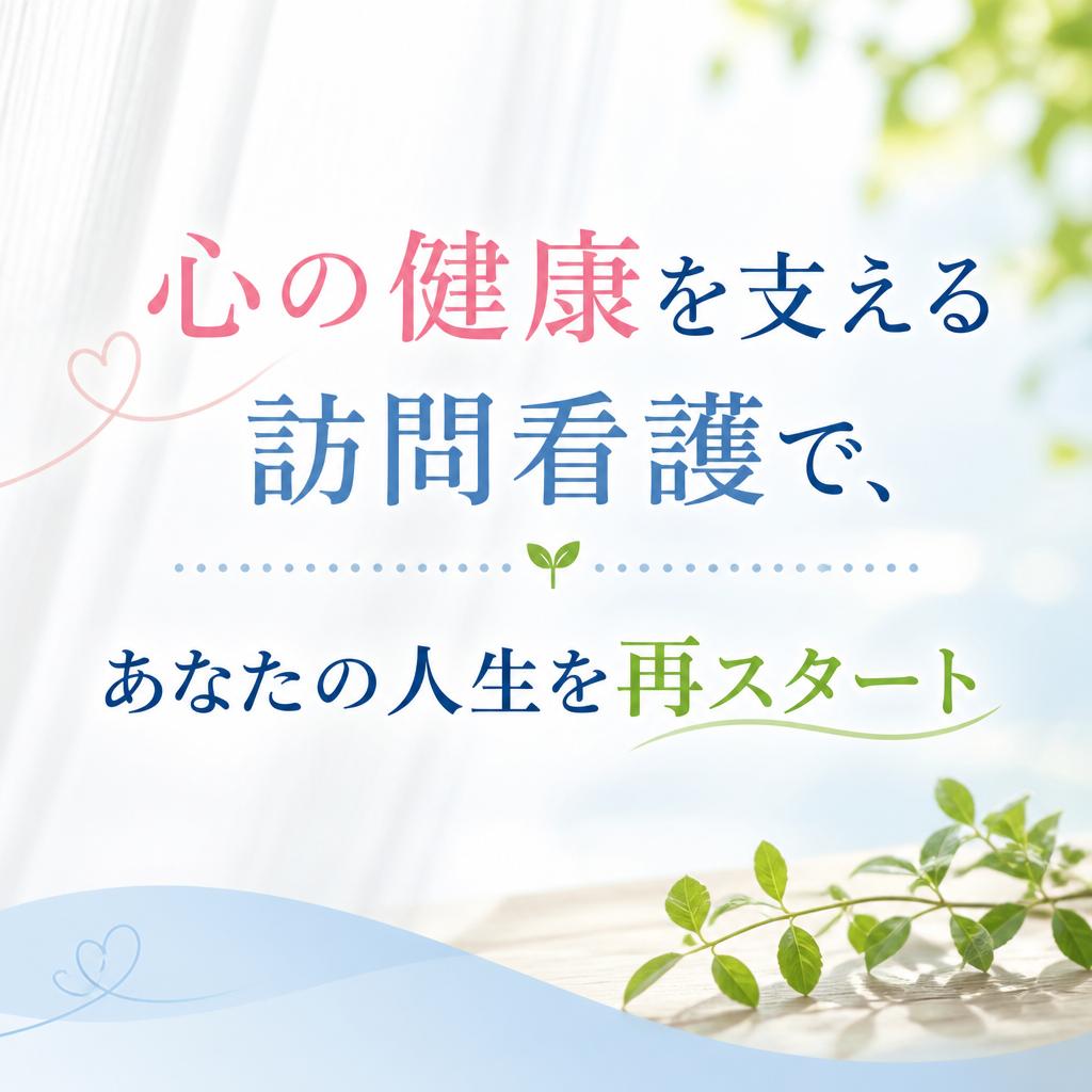 心の健康を支える訪問看護で、あなたの人生を再スタート