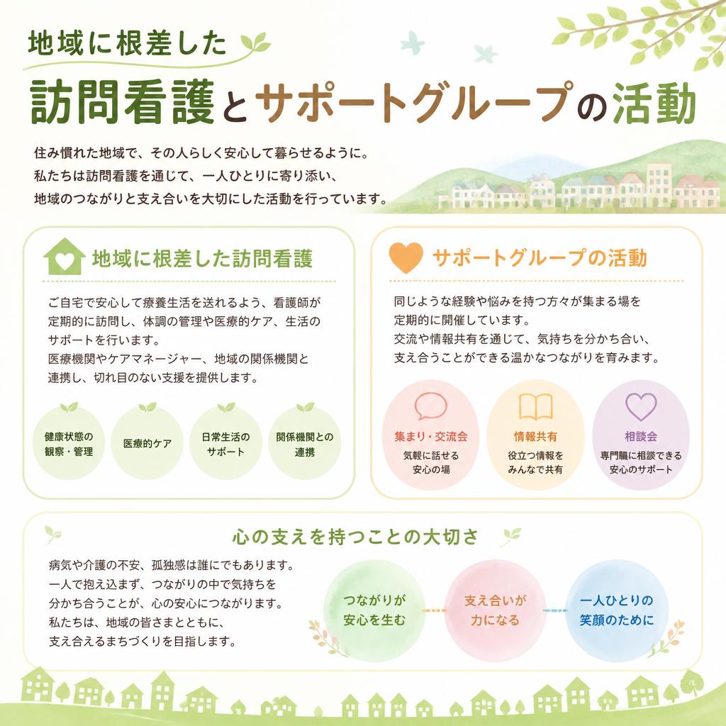 地域とのつながりとサポートグループの力
