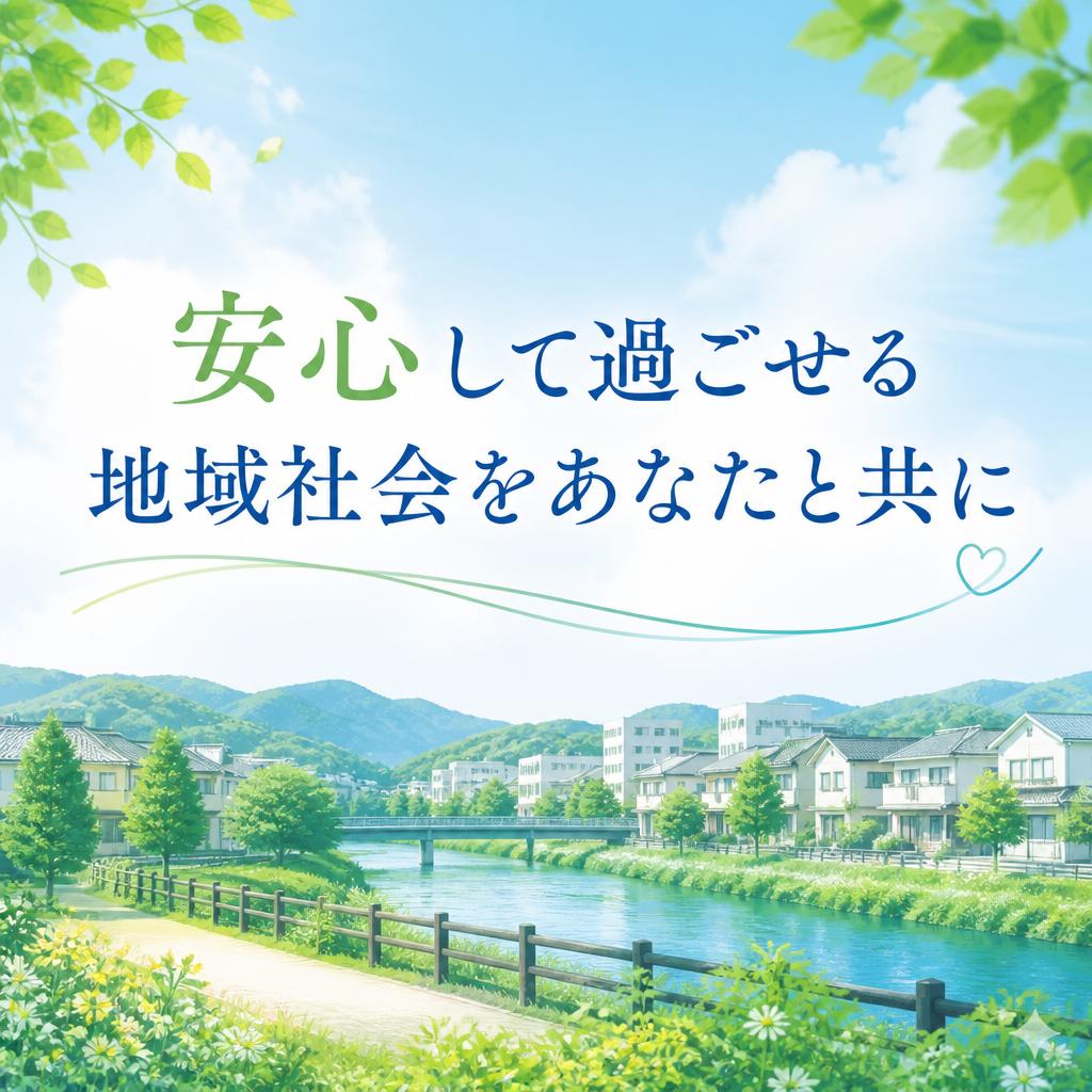 安心して過ごせる地域社会をあなたと共に