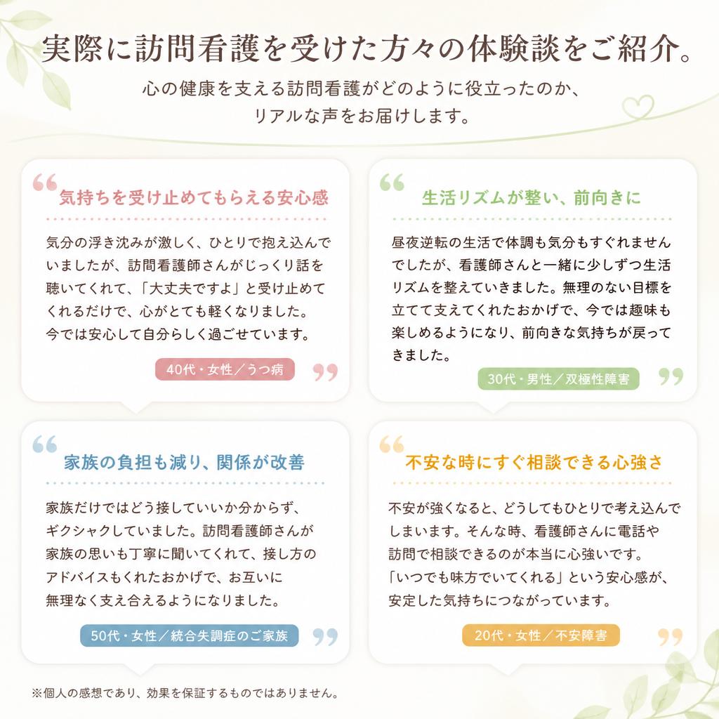 利用者様の声