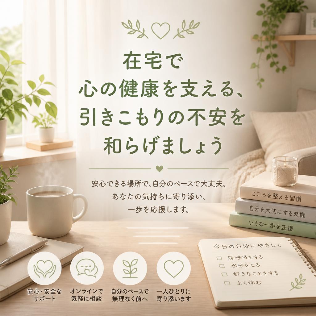 在宅で心の健康を支える、引きこもりの不安を和らげましょう