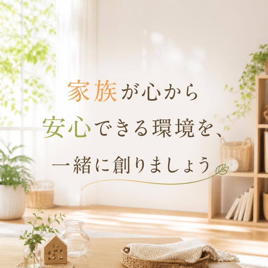 家族が心から安心できる環境を、一緒に創りましょう