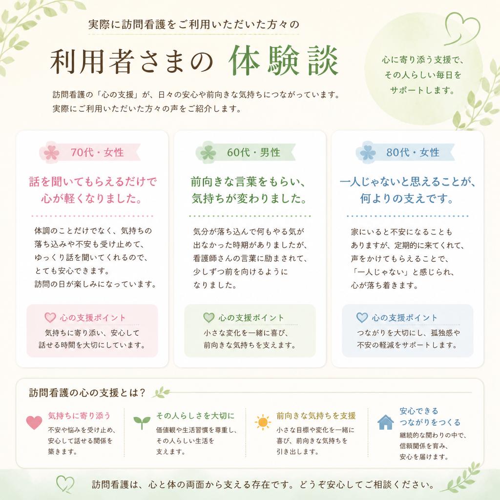 利用者様の声