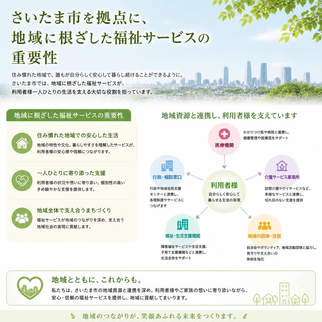 地域に密着した福祉サービス