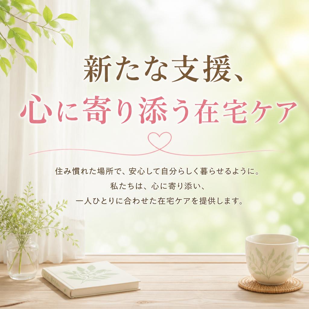新たな支援、心に寄り添う在宅ケア