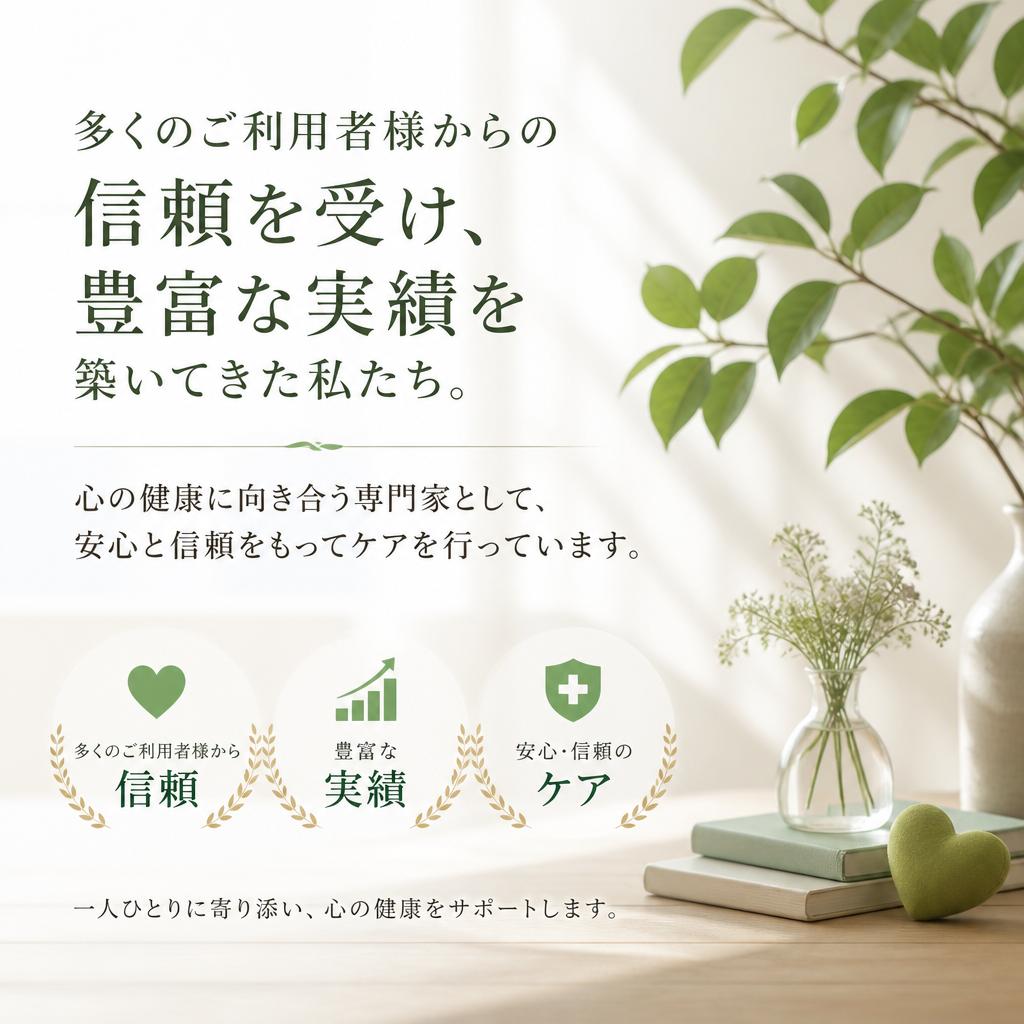 実績と信頼の証