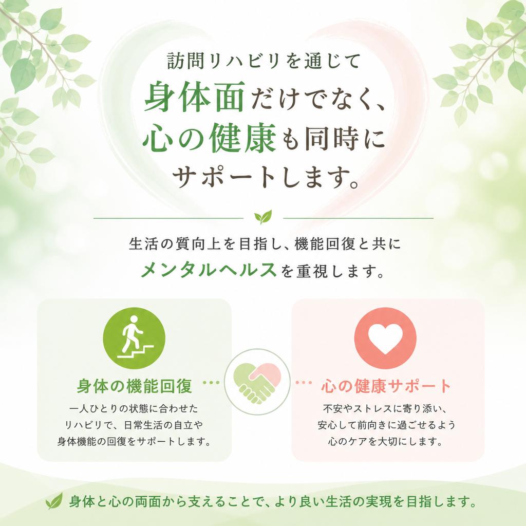 訪問リハビリとメンタルヘルスの融合