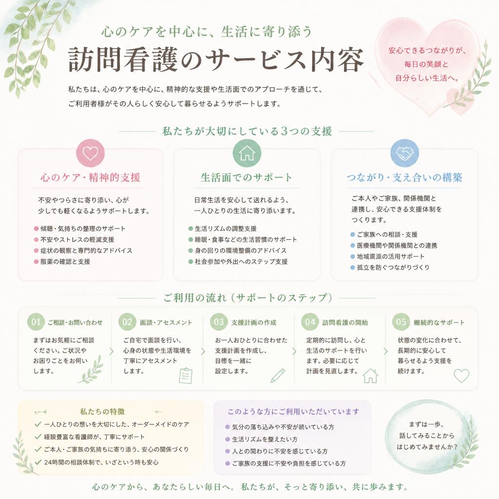 私たちのサポート内容