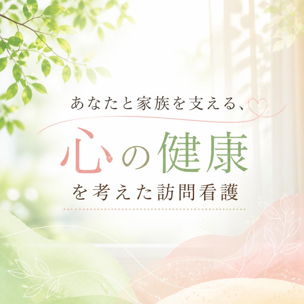あなたと家族を支える、心の健康を考えた訪問看護
