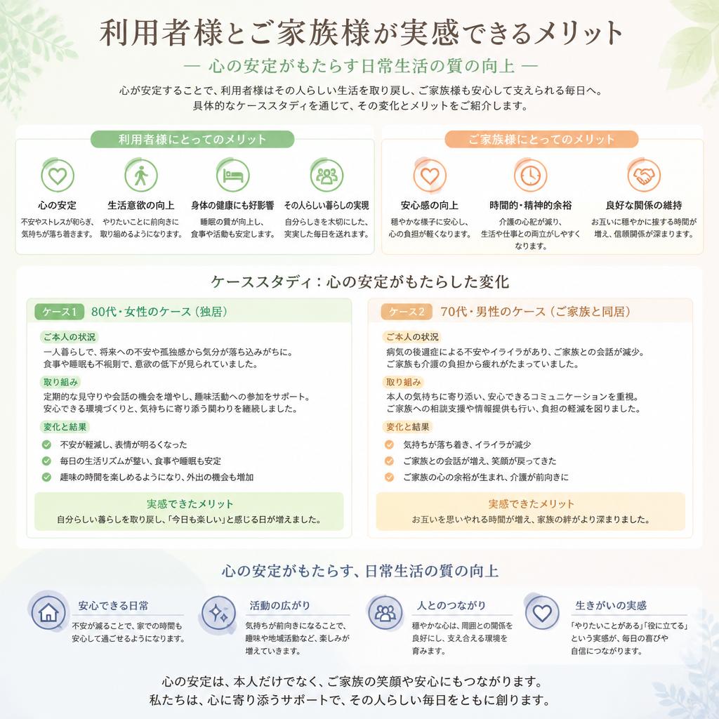 訪問看護を通じて得られる効果