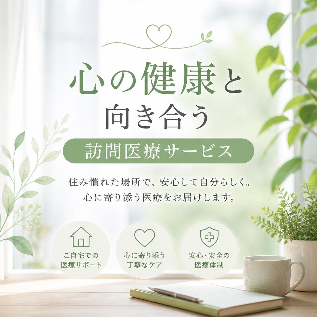 心の健康と向き合う訪問医療サービス