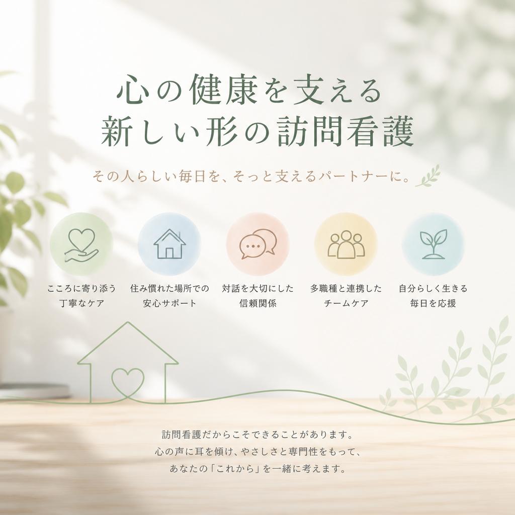心の健康を支える新しい形の訪問看護
