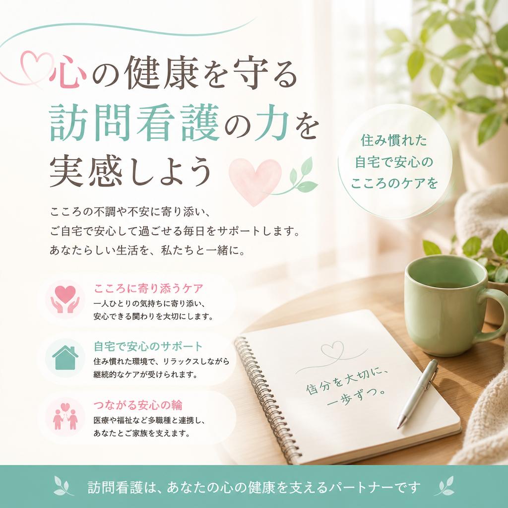 心の健康を守る訪問看護の力を実感しよう