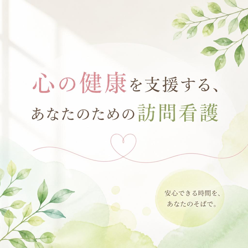 「心の健康を支援する、あなたのための訪問看護」