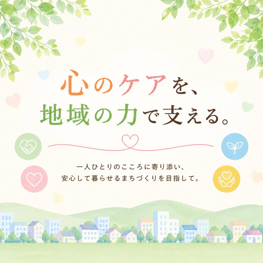 心のケアを、地域の力で支える。