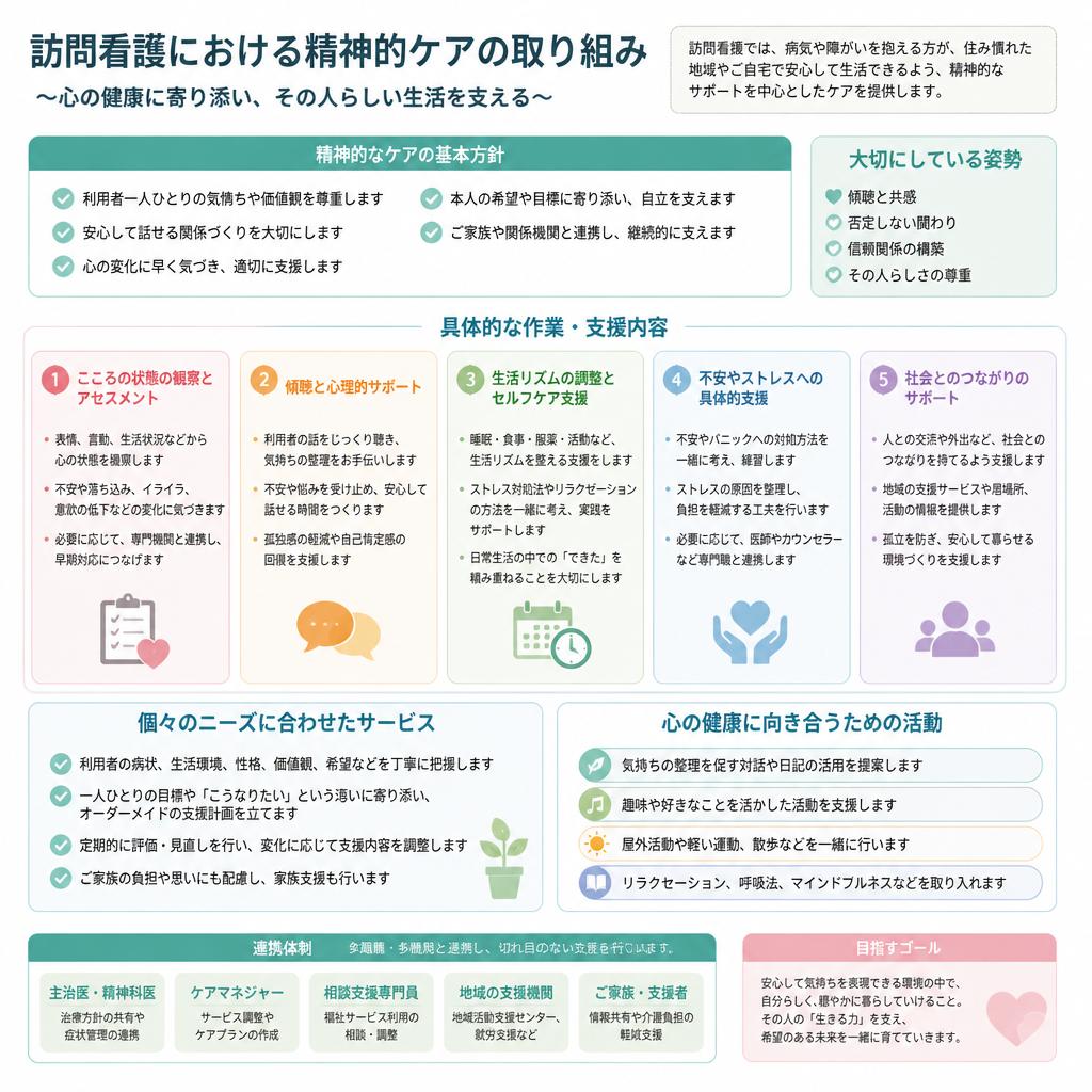 精神的健康を守る具体的な取り組み