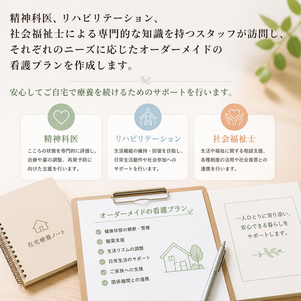 専門スタッフによる訪問看護