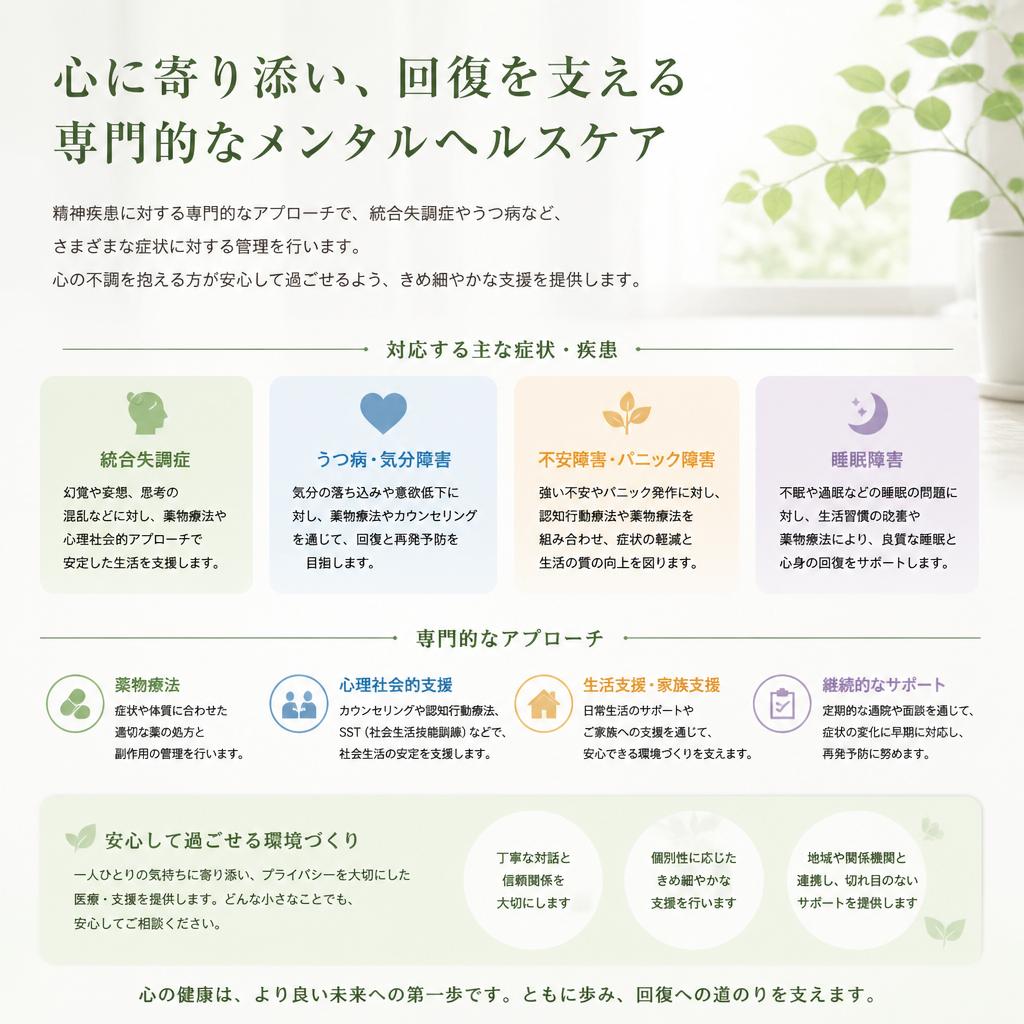 メンタルヘルスのサポート