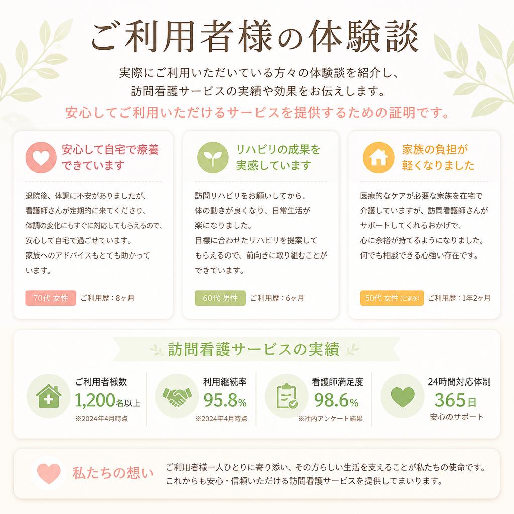 ご利用者様の声
