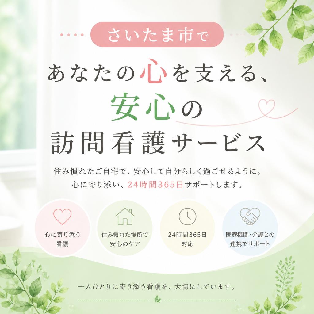 さいたま市であなたの心を支える、安心の訪問看護サービス