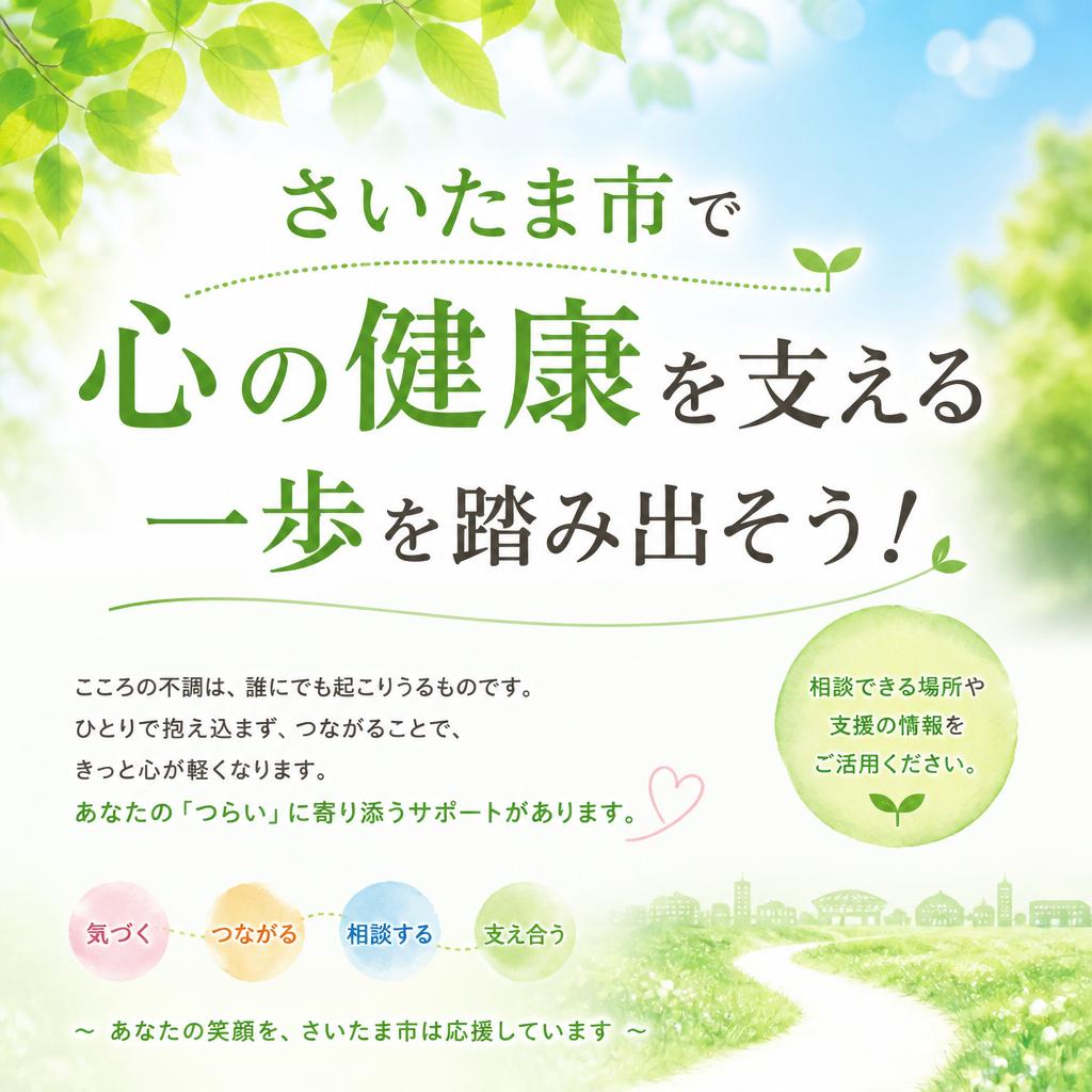 さいたま市で心の健康を支える一歩を踏み出そう！